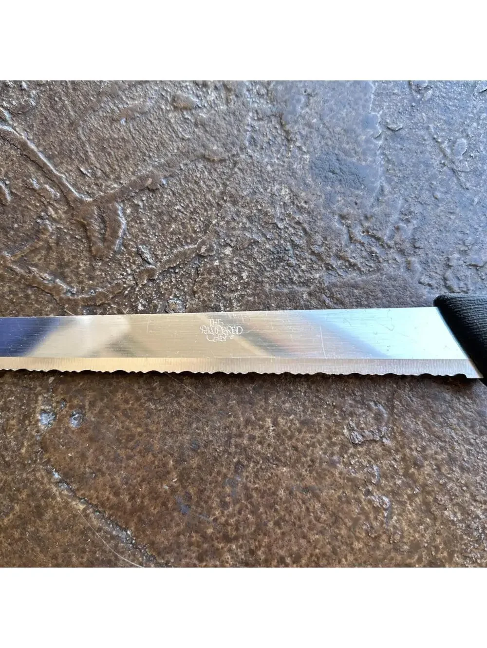 PAMPERED CHEF 9 inch Blade - Serrated BREAD KNIFE - Stainless #1285
